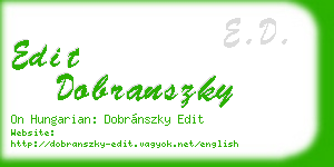 edit dobranszky business card